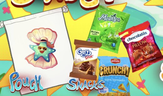 Bundle 1: pouch dan aneka snack
