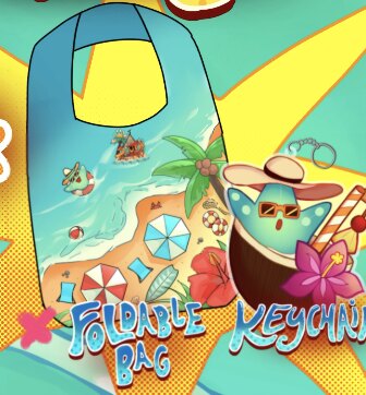 Bundle 2: foldable bag dan keychain