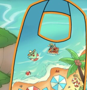 Foldable bag Alpen Southfest 2026 bermotif pantai tropis
